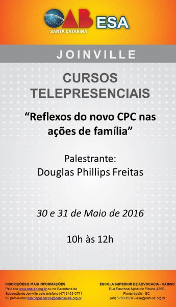 Palestra Telepresencial: Reflexos do novo CPC nas a��es de fam�lia