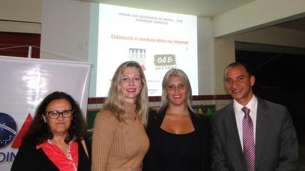 OAB Joinville ministra palestras sobre �conduta �tica na Internet� para estudantes da rede p�blica em Itapo�/SC