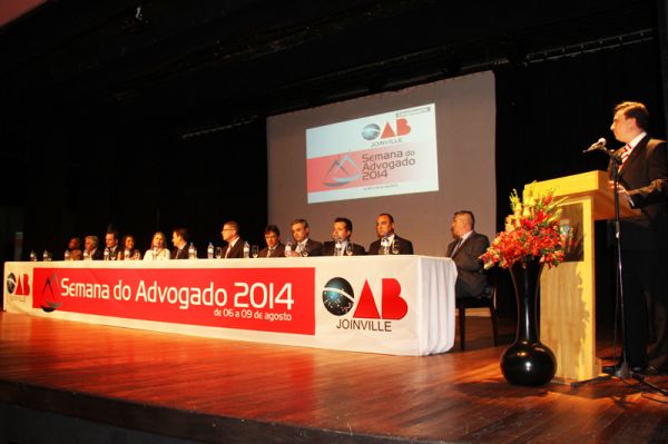 Noite de Abertura da Semana do Advogado 2014 OAB Joinville