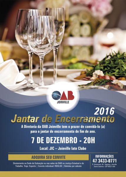 Jantar de Encerramento 2016