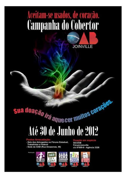 Comiss�es da OAB Joinville lan�am a Campanha do Cobertor