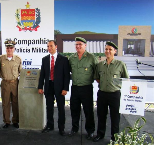 OAB Joinville participa de lan�amento da pedra fundamental de nova base policial na zona Norte de Joinville