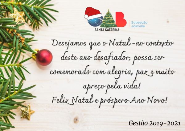 Feliz Natal e um Próspero Ano Novo