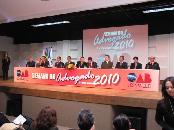 Semana do Advogado 2010:  Abertura com Ciclo de Palestras na noite de 11/08