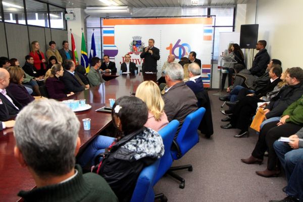 Teixeira Filho representa advocacia no lan�amento do Portal da Transpar�ncia na Prefeitura de Joinville