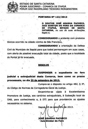 AVISO AOS ADVOGADOS DE ITAPO�