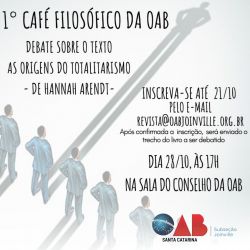 1� Caf� Filos�fico da OAB Joinville
