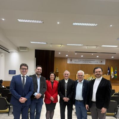 OAB Joinville participa da instaura��o do Tribunal Eclesi�stico Interdiocesano de Joinville 