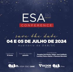 Convite: ESA Conference 2024 