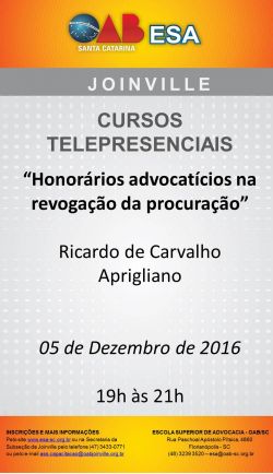 Curso telepresencial: Honor�rios Advocat�cios na revoga��o da procura��o 