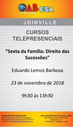 Curso Telepresencial - Sexta da Fam�lia: Direito das Sucess�es