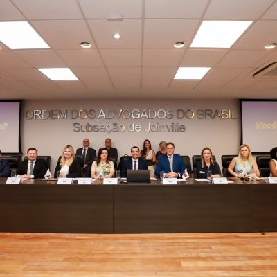 OAB Santa Catarina realiza Sess�o do Conselho Pleno no audit�rio da OAB Joinville