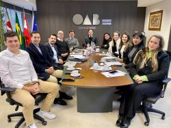 Diretoria da OAB Joinville realiza reuni�o ordin�ria mensal em conjunto com os coordenadores