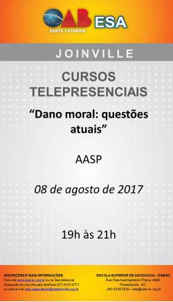 Curso telepresencial: Dano Moral - quest�es atuais