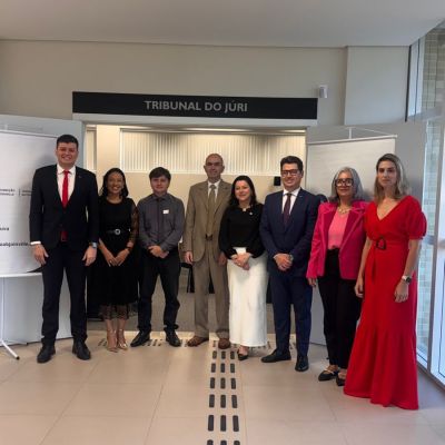 OAB Joinville realiza visita Institucional  � dire��o do Foro Estadual de Garuva