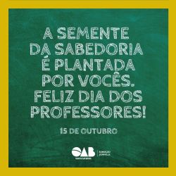 Feliz dia dos professores