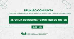 Reuni�o conjunta: Reforma do Regimento Interno do TRE-SC