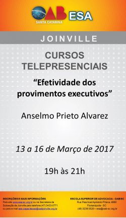 Curso telepresencial: Efetividade dos provimentos executivos 