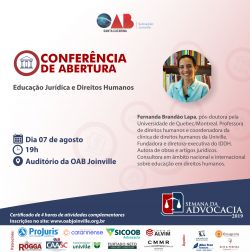 Confer�ncia de abertura da Semana da Advocacia 2019