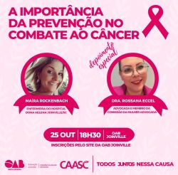 Palestra: A import�ncia da preven��o no combate ao C�ncer