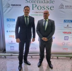 Diretoria da OAB Joinville participa de jantar de posse das novas gest�es do SINDUSCON e do SECONCI