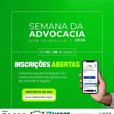 Inscri��es abertas para a Semana da Advocacia 2026