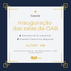 Convite: Inaugura��o das salas da OAB