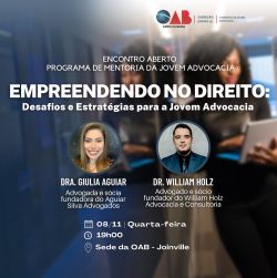 Encontro aberto do Programa de Mentoria da Jovem Advocacia