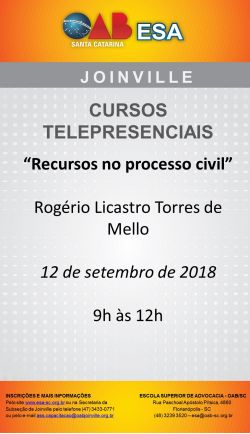 Curso Telepresencial - Recursos no processo civil 