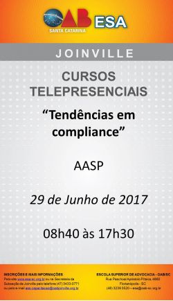 Curso telepresencial: Tend�ncias em compliance 