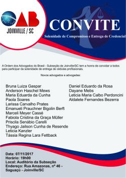 Solenidade de entrega de credenciais - novembro 