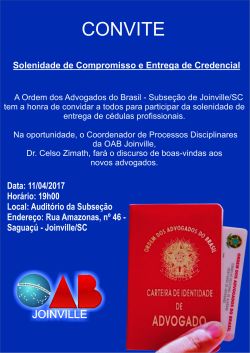 Solenidade de Entrega de Credencial - ABRIL