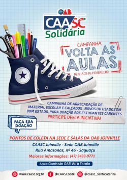 Campanha Volta �s Aulas - CAASC Solid�ria