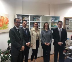 Comitiva da OAB Joinville realiza visitas institucionais aos magistrados da 2� Vara C�vel e 5� Vara C�vel do F�rum Estadual da Comarca de Joinville