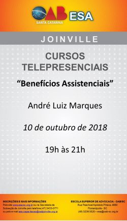 Curso Telepresencial - Benef�cios Assistenciais 