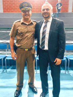 Comiss�o de Direito Militar participa da Solenidade de Entrega de Medalhas de M�rito Intelectual aos alunos do CFNP Joinville