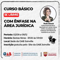 Curso B�sico de libras com �nfase na �rea jur�dica