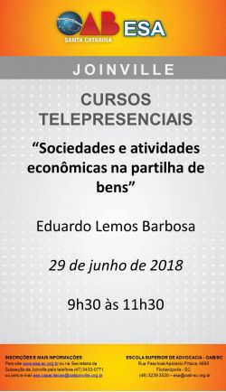 Curso Telepresencial- Sociedades e Atividades Econ�micas na Partilha de Bens 