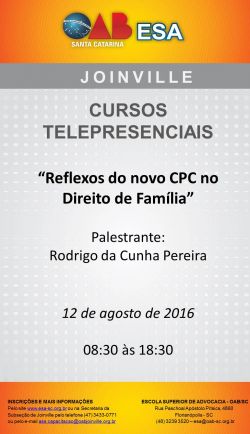 Curso telepresencial: Reflexos do novo CPC