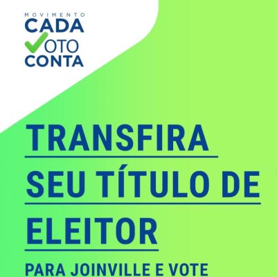 Transfira seu t�tulo de leitor para Joinville