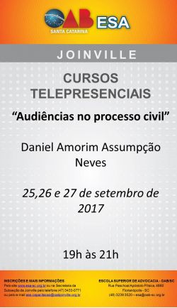 Curso telepresencial: Audi�ncias no processo civil