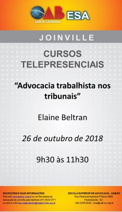 Curso Telepresencial - Advocacia trabalhista nos tribunais 
