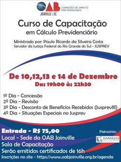 Curso de Capacita��o em C�lculo Previdenci�rio