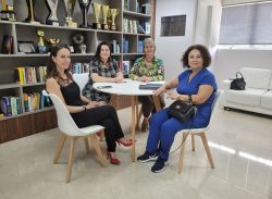 Diretoria da OAB Joinville se re�ne com o Instituto da Cultura e Educa��o organizador da Feira do Livro
