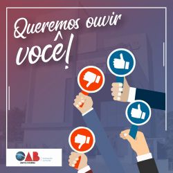 A OAB Joinville quer saber sua opini�o sobre a Semana da Advocacia 2019