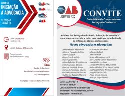 CURSO PARA NOVOS ADVOGADOS E SOLENIDADE