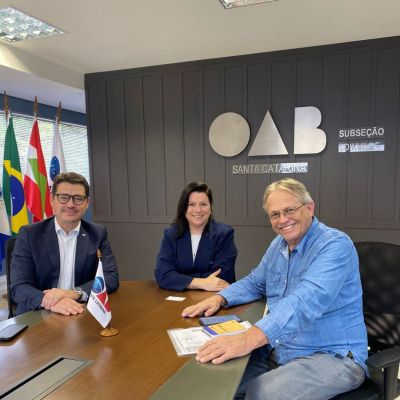 OAB Joinville recebe visita institucional do  assessor da Presid�ncia do Sebrae Nacional