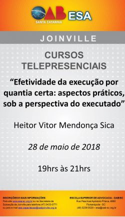 Curso telepresencial : Efetividade da execu��o por quantia certa 
