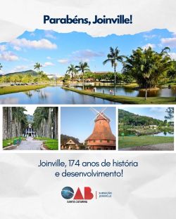 Joinville, 174 anos de hist�ria e desenvolvimento