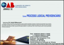 Curso: Processo Judicial Previdenci�rio 